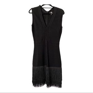 Fringe bandage dress